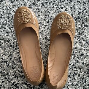 Tory Burch Tan Caroline Ballet Flats